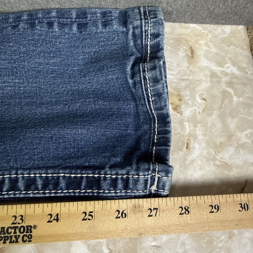 Miss Me Signature Boot Cut Jeans Embellished Rhinestones Y2K Low Rise Size 25 - Picture 9 of 9